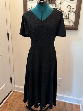 Bridesmay Black Sparkle Dress Size Medium